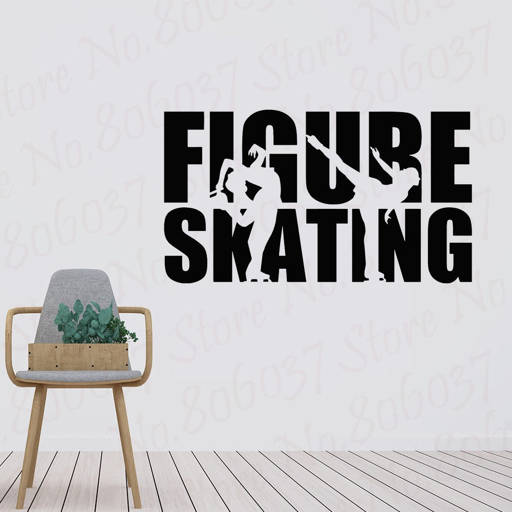 Figure Skating Vinyl Wall Decal